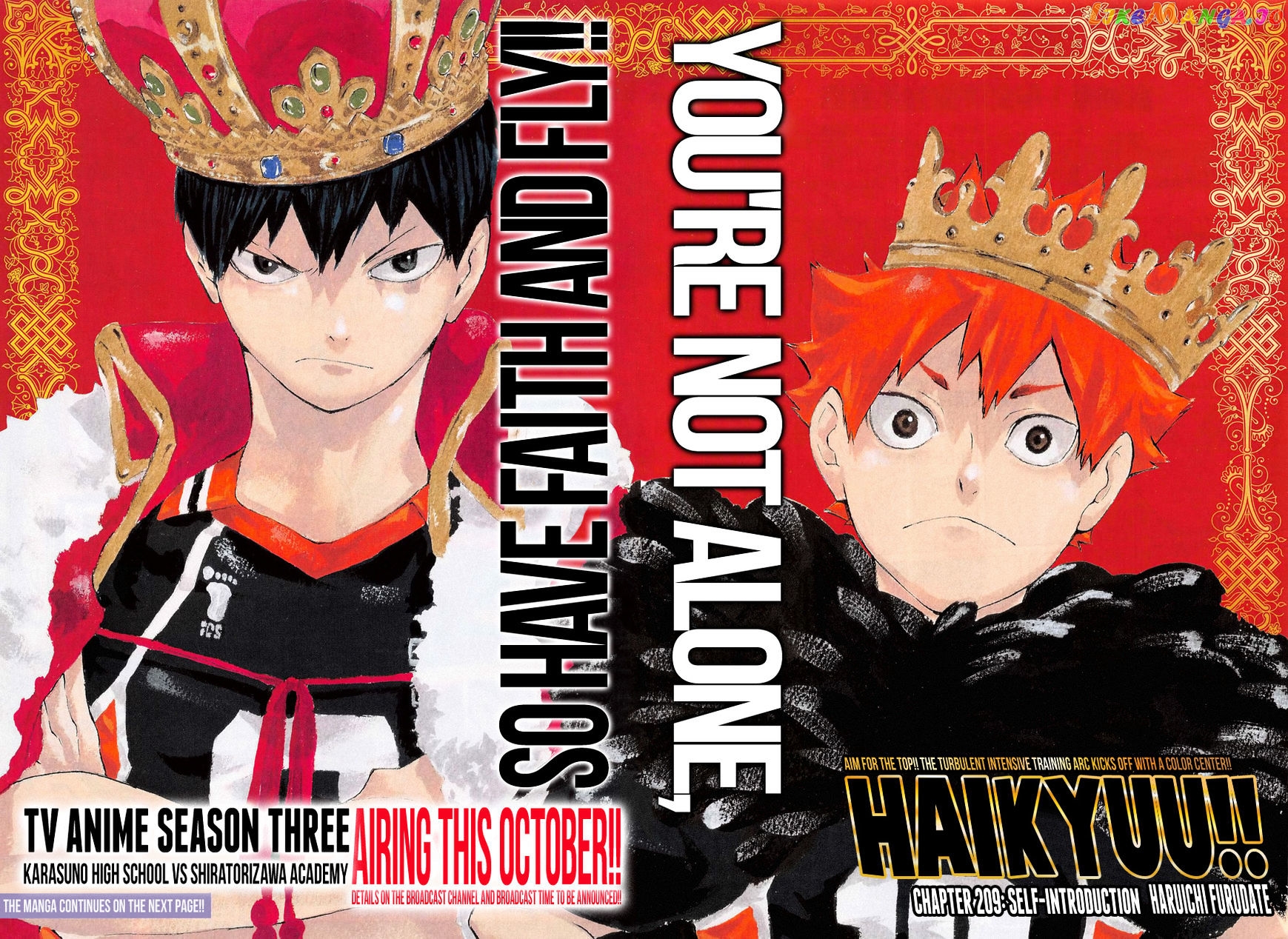 Haikyuu!!, Chapter 209 image 04